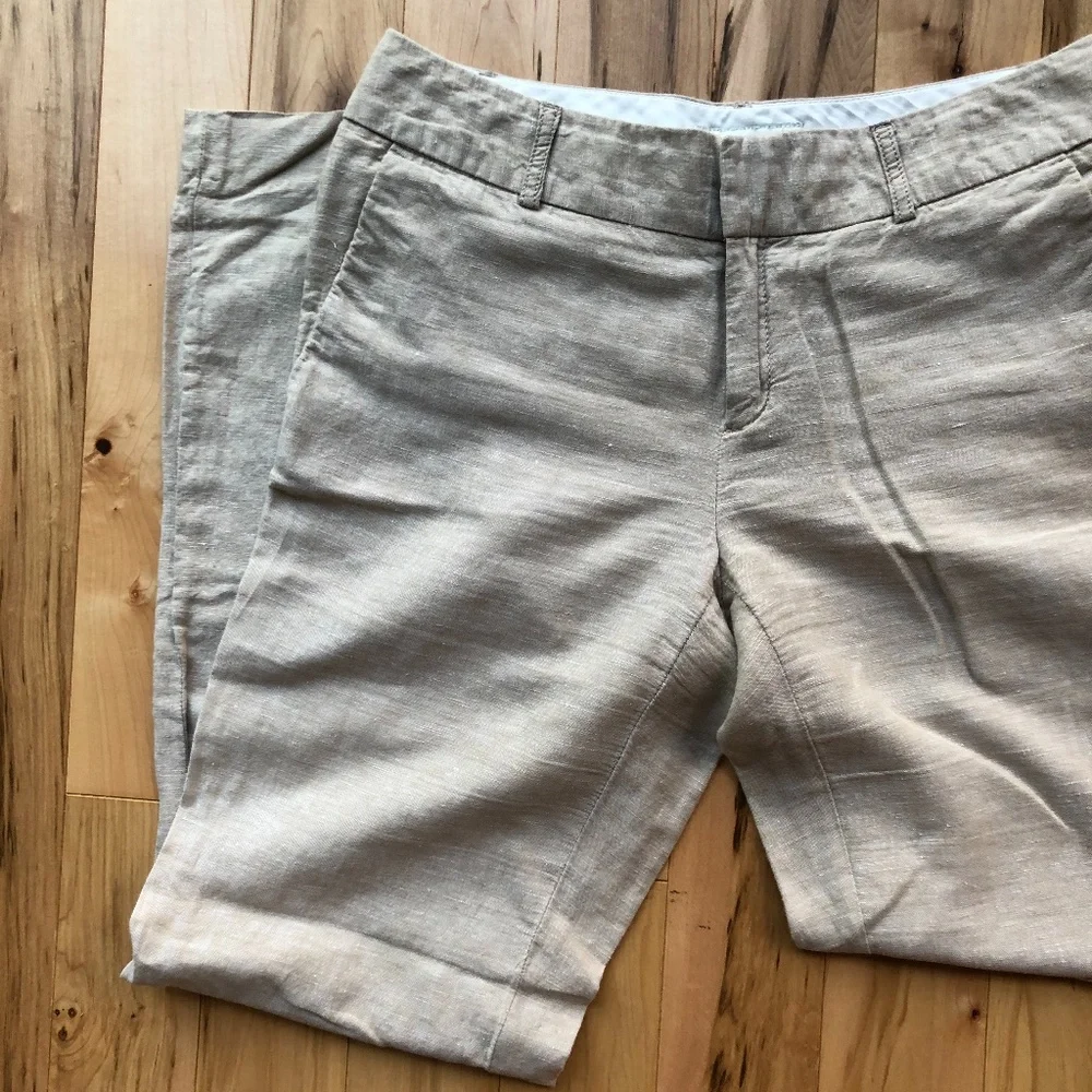 Banana Republic Avery oatmeal Linen pants